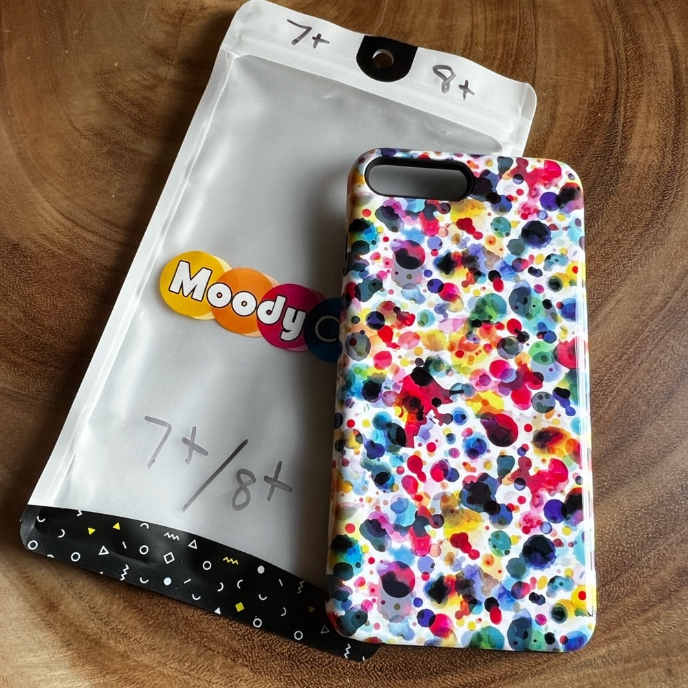 iPhone 8 plus 7 plus Color Droplets Case by Moody Case